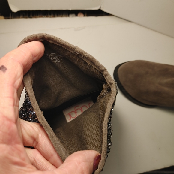 Ankle Boots Sparkles Pull on Size 8 Tanngo Sugar is Good for You Shoes - Picture 5 of 7